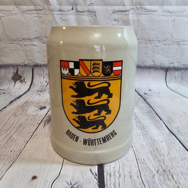 Pre 1980's Staffel Baden Württemberg West Germany .5L German Beer Mug