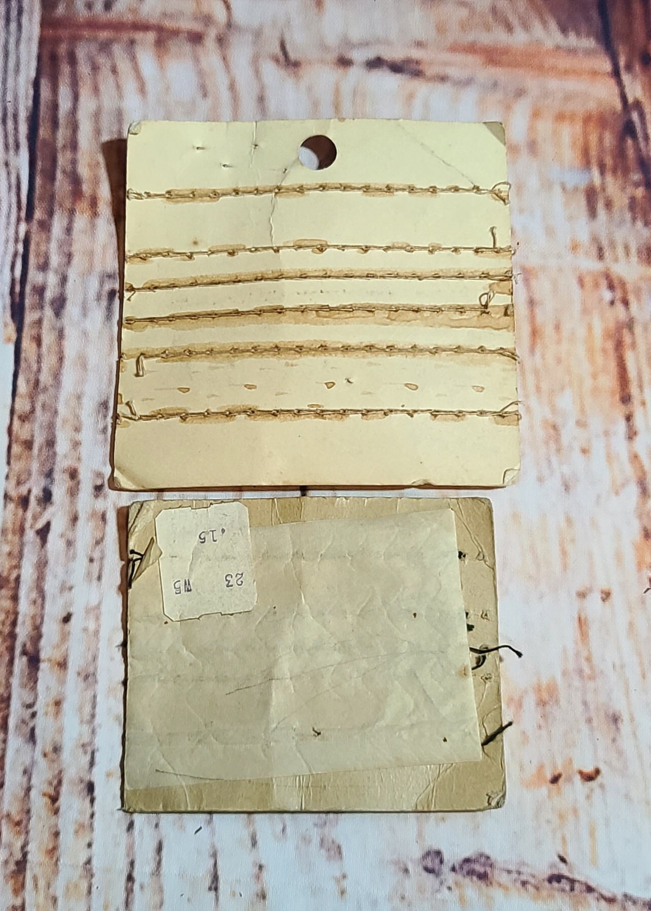 Pre 1960's De Long Hooks and Eyes Full Pack Size 3 Partial Pack Size 2