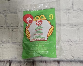 1999 McDonalds TY Teenie Beanie Babies "Claude" The Crab #9 (NEW)