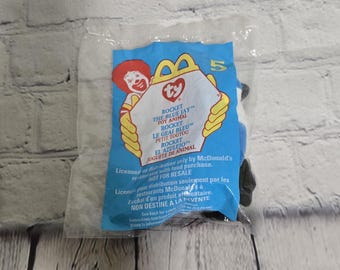 1999 McDonalds TY Teenie Beanie Babies "Rocket" The Blue Jay #5 (NEW)