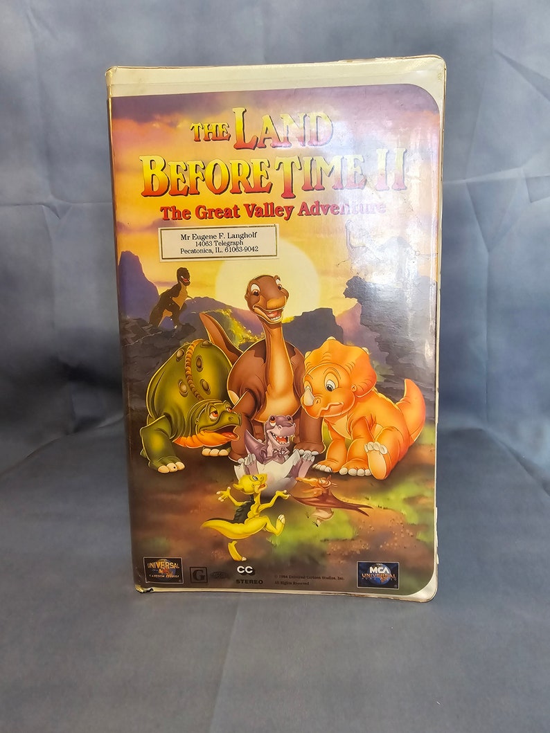 1994 the Land Before Time II the Great Valley Adventure Movie VHS Tape ...