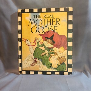 1984 The Real Mother Goose Hardcover Childrens Book