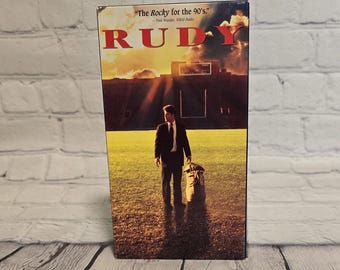 1994 Rudy VHS Tape Movie "The Rocky For The 90's"