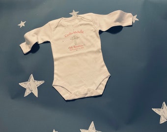 Long Sleeve Blingy Baptism Bodysuit