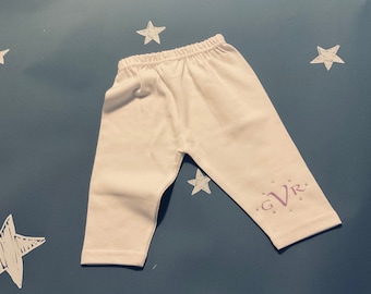 Blingy Monogrammed Cotton Pant