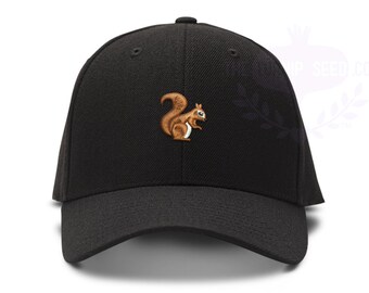 Small Squirrel Baseball Cap - Custom Color Hat and Embroidery