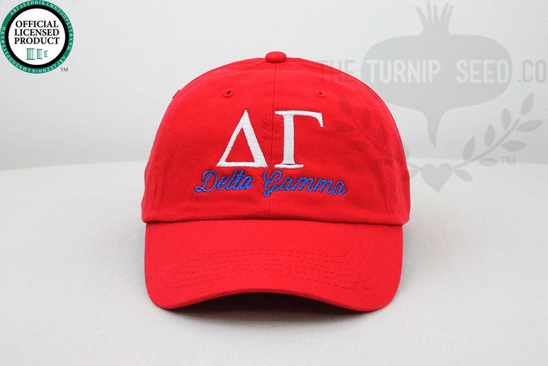 Delta Gamma Sorority Baseball Cap Custom Color Hat and Etsy