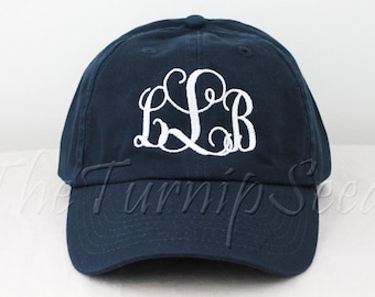 Ladies' Infinity Monogram Baseball Cap - Custom Color Hat and Embroidery.