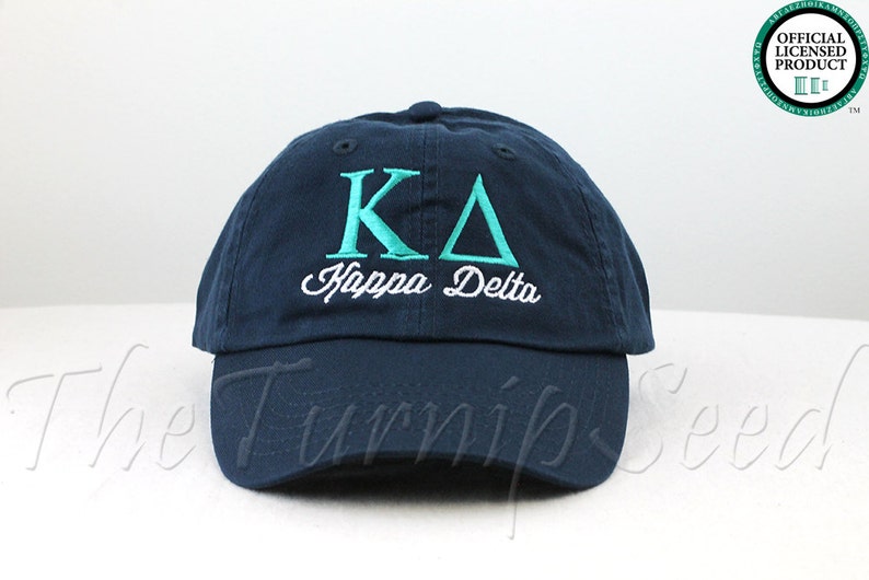 Kappa Delta Sorority Baseball Cap Custom Color Hat and Etsy