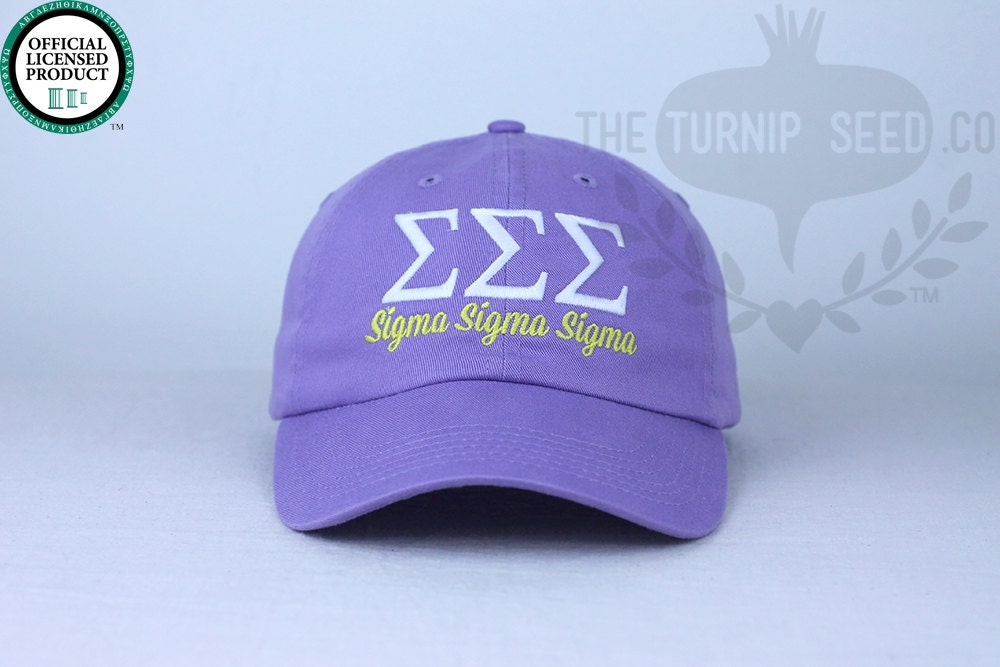 Sigma Baseball Sigma Sigma Sigma Baseball Cap - Custom Color Hat and Embroidery. - Etsy