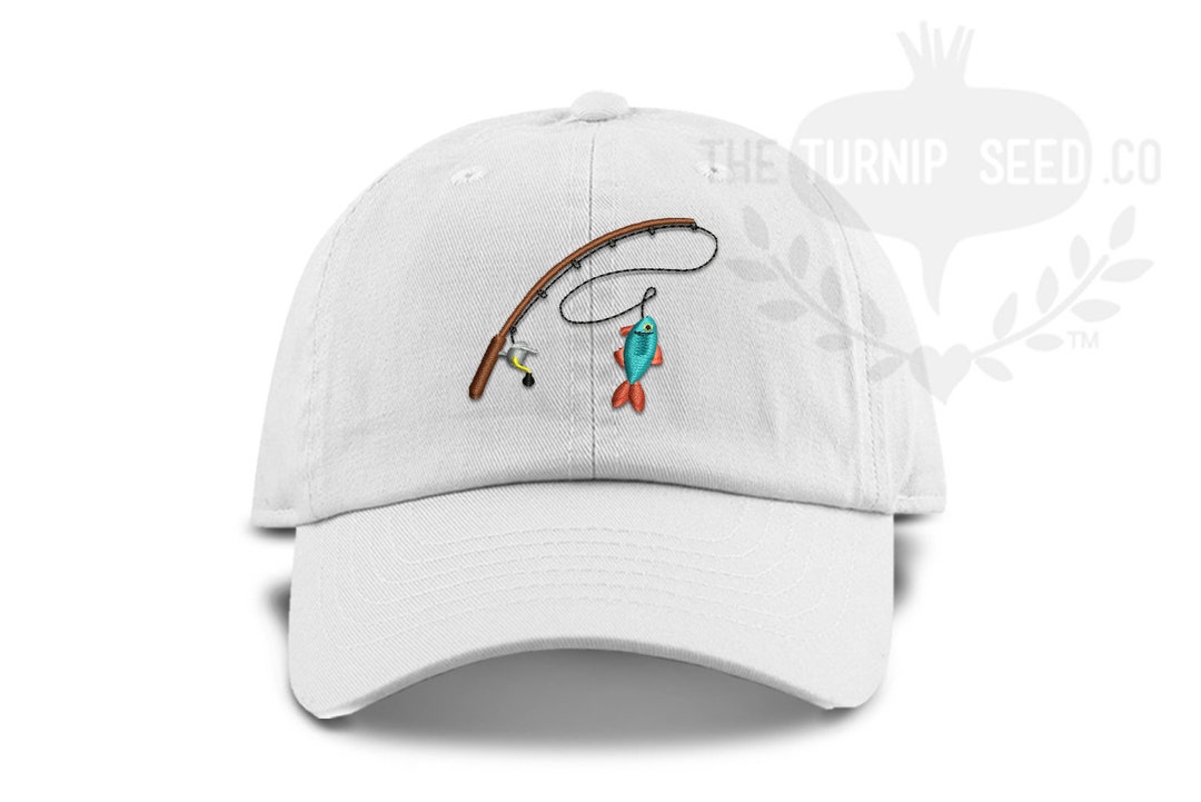 TODDLER Fishing Pole Unstructured Low Profile Baseball Cap Dad Hat