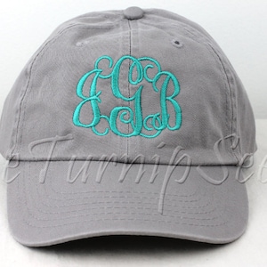 Ladies' Monogram Baseball Cap - Custom Color Hat and Embroidery.