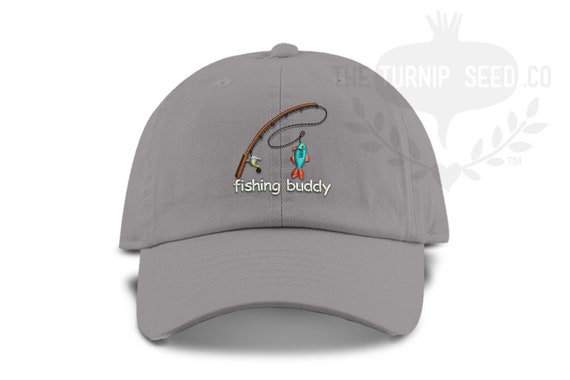 TODDLER Fishing Buddy Unstructured Low Profile Baseball Cap Dad Hat Custom  Color Hat and Embroidery. 