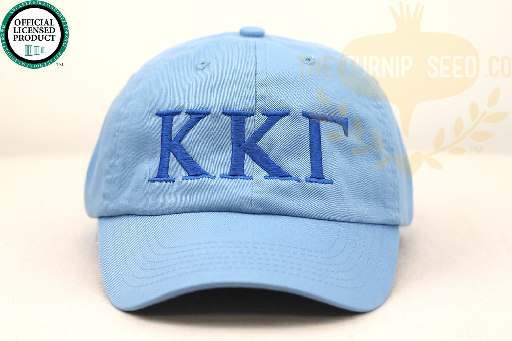 Kappa Kappa Gamma Greek Only Sorority Baseball Cap - Custom Color Hat and Embroidery.