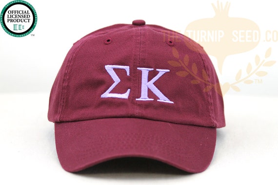 Sigma Kappa Greek Only Sorority Baseball Cap Custom Color Hat and  Embroidery. - Etsy