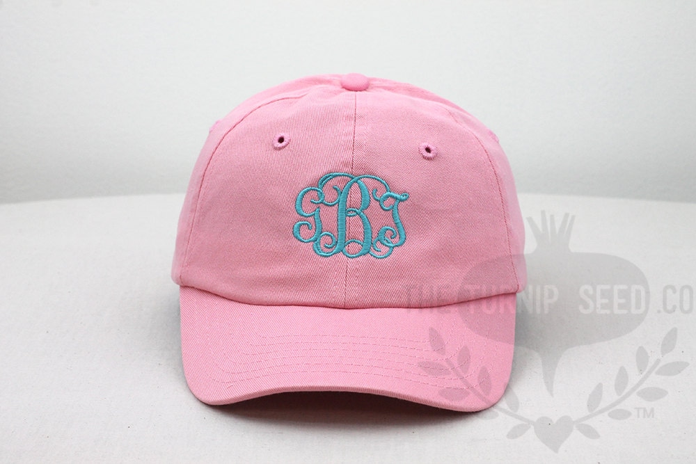 YOUTH Monogram Baseball Cap - Custom Color Hat and Embroidery.