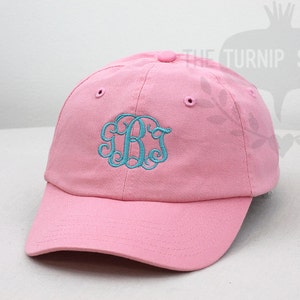 YOUTH Monogram Baseball Cap Custom Color Hat and Embroidery. image 4