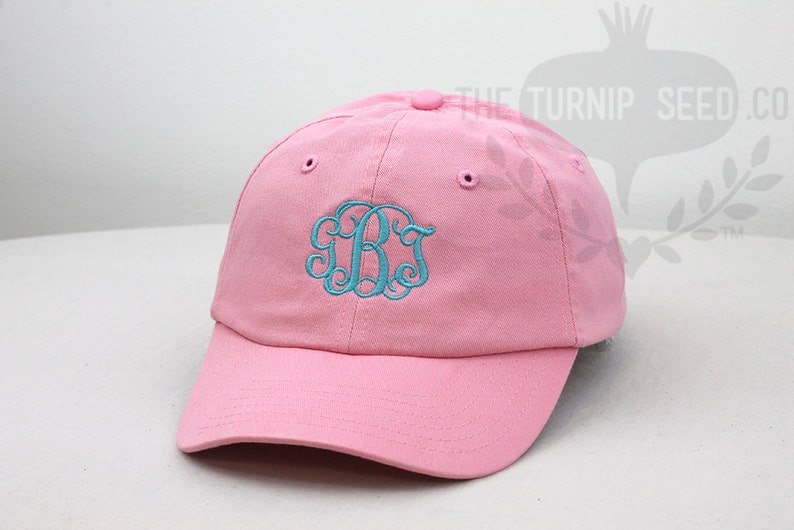 YOUTH Monogram Baseball Cap Custom Color Hat and Embroidery. image 4