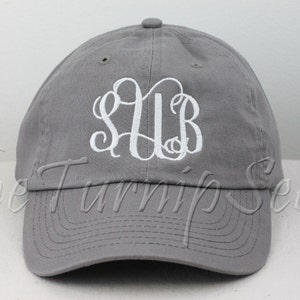 Ladies' Monogram Baseball Cap - Custom Color Hat and Embroidery.