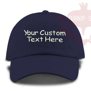 TODDLER Custom Text Baseball Cap - Custom Color Hat and Embroidery.