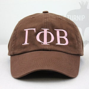 Gamma Phi Beta Greek Only Sorority Baseball Cap - Custom Color Hat and Embroidery.