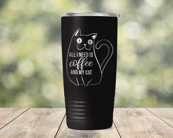 Insulated Coffee Tumbler Cup With Sliding Lid Need Coffee Right Meow 20 Oz Cute  Funny Gift for Sister, Wife, or Favorite Cat Lady 