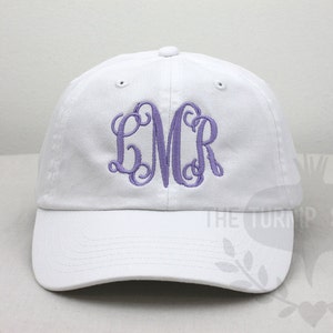Ladies' Monogram Baseball Cap - Custom Personalized Embroidered Hat