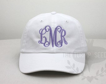 Ladies' Monogram Baseball Cap - Custom Personalized Embroidered Hat