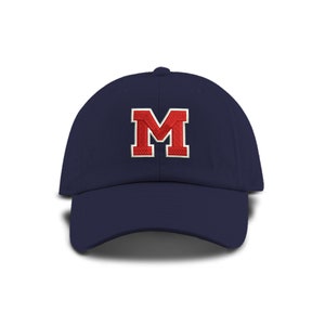 Adult 2 Color Sports Initial Monogram Baseball Cap - Custom Color Hat and Embroidery.