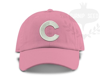 TODDLER Initial Monogram Baseball Cap - Custom Color Hat and Embroidery.