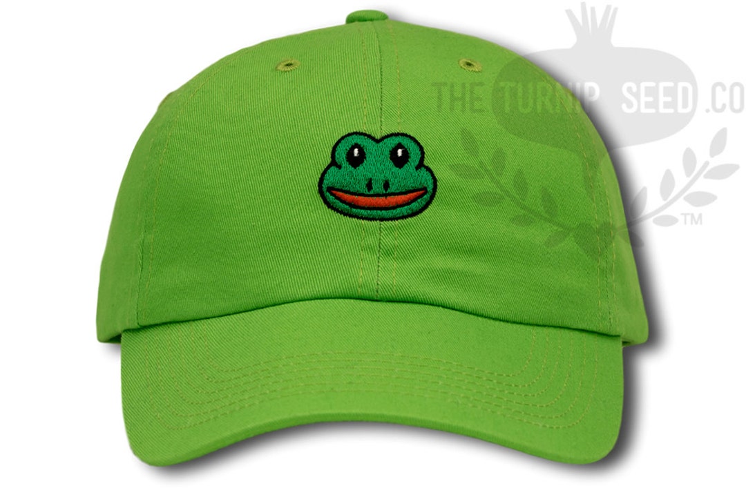 Emoji Frog Baseball Cap Custom Color Hat Etsy
