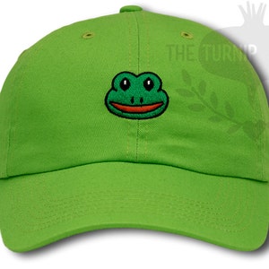 Emoji Frog Baseball Cap - Custom Color Hat