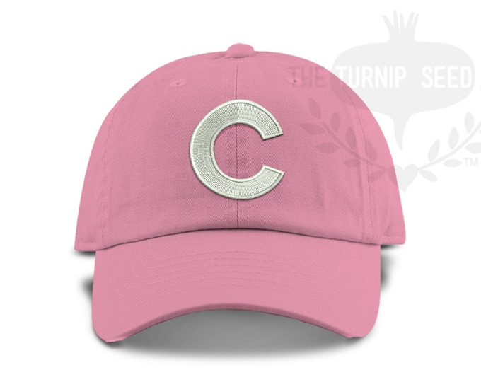 YOUTH Initial Monogram Baseball Cap - Custom Color Hat and Embroidery.