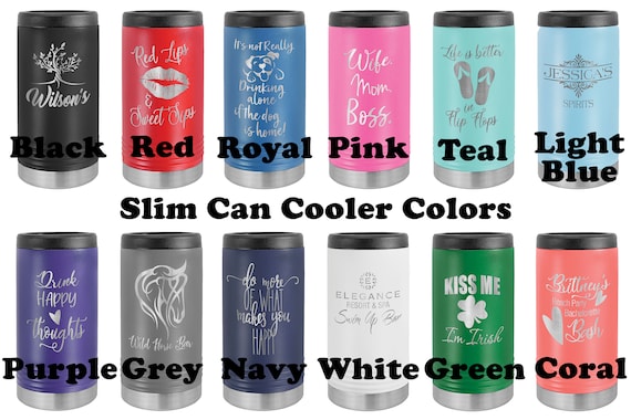 Personalized Vacuum Insulated Can Koozie Custom Valentines Day Gifts For  Him Her