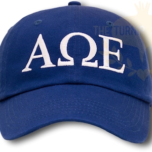 Alpha Omega Epsilon Baseball Cap - Custom Color Hat and Embroidery.