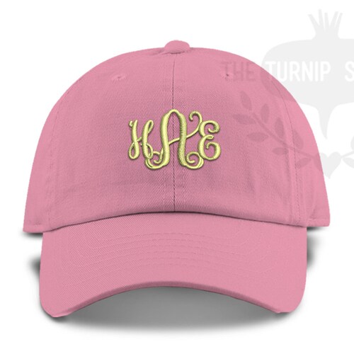 TODDLER Initial Monogram Baseball Cap Custom Color Hat and Etsy