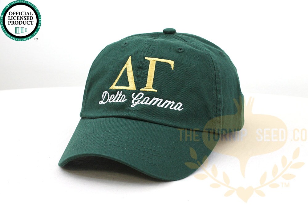 GWU Alpha Phi Red Baseball Cap And Silver Bracelet Chi Omega Sorority Baseball Cap - Custom Color Hat and  main image 3