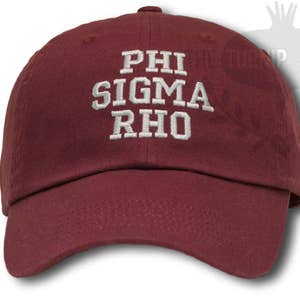 Phi Sigma Rho Sorority Baseball Cap Custom Color Hat and Embroidery. image 1