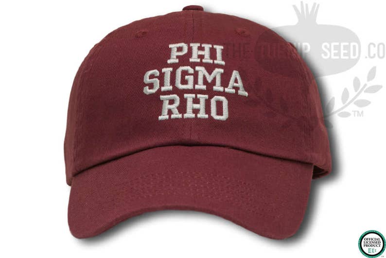 Phi Sigma Rho Sorority Baseball Cap Custom Color Hat and Embroidery. image 1