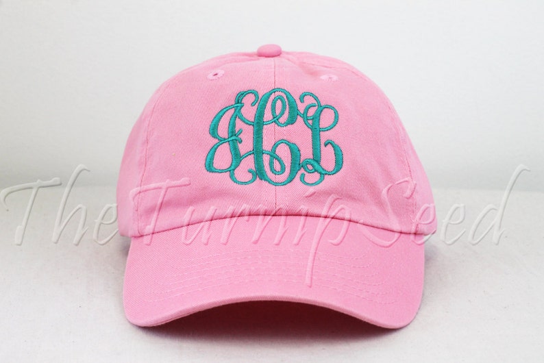 Ladies' Monogram Baseball Cap Custom Color Hat and Etsy