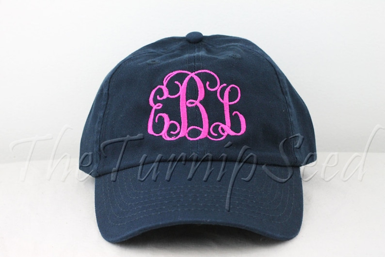 ladies monogrammed baseball caps