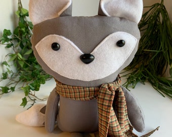 Fox softie nursery decor woodland animal