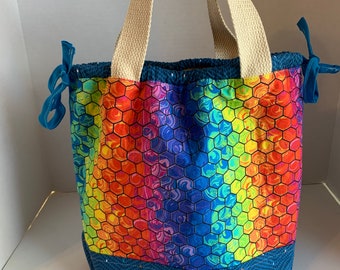 Project bag for crochet, knitting, stitching and quilting