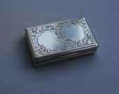 1840 Antique Austrian Hungarian Silver Vanity Snuff Box