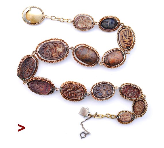 1786 1567 Hyksos Scarabs Egyptian Revival 18K - Etsy España