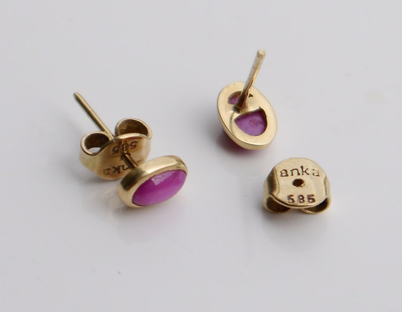 Vintage set 14K Gold Ring Earrings Star Sapphire | Etsy