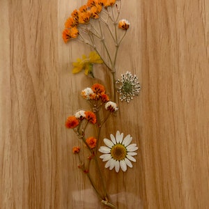 Handmade pressed floral laminated bookmarks real flowers book lover gift bookmark image 2