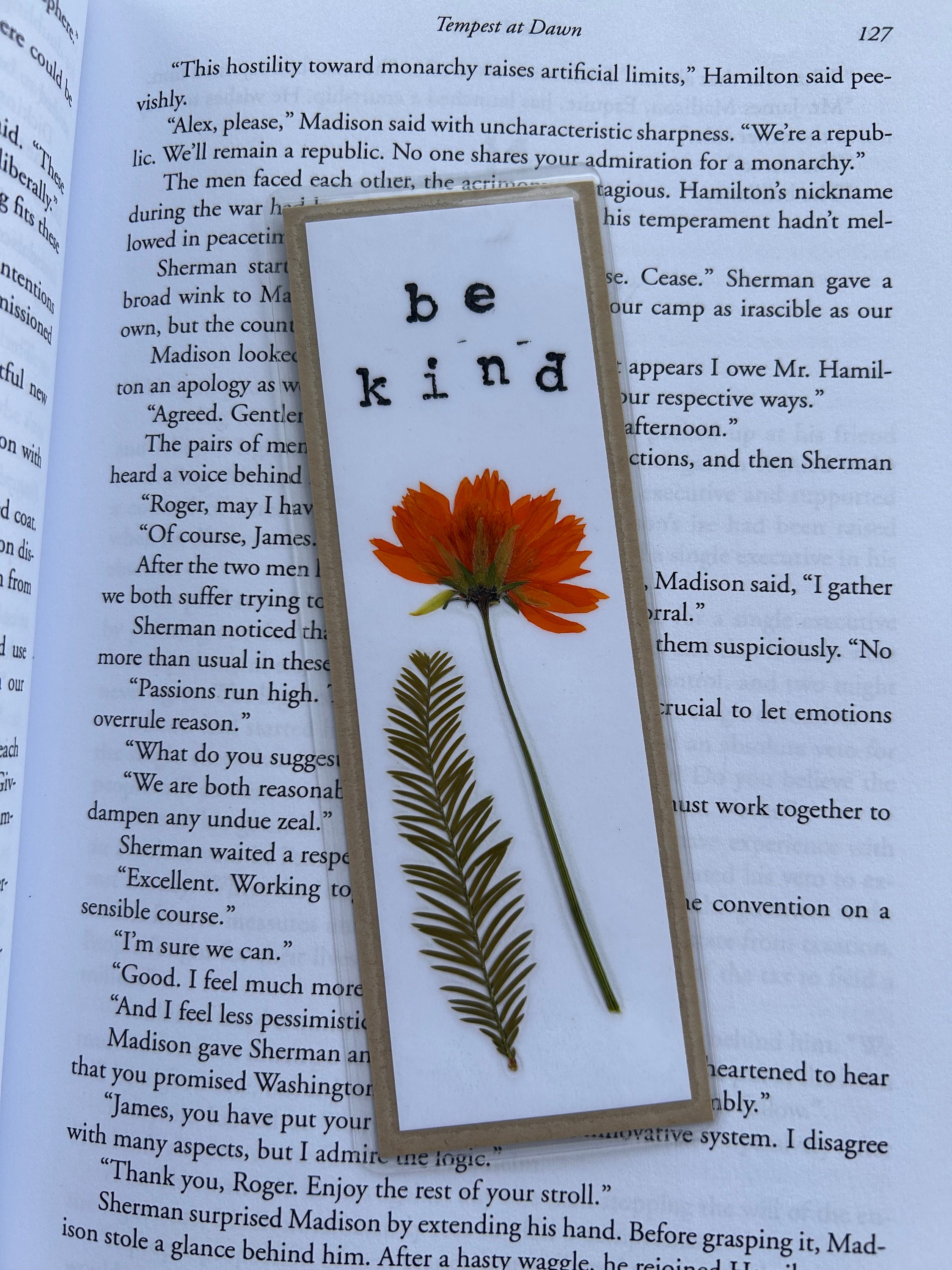 Handmade Pressed Floral Laminated Bookmarks - Real Flowers - Book Lover ...