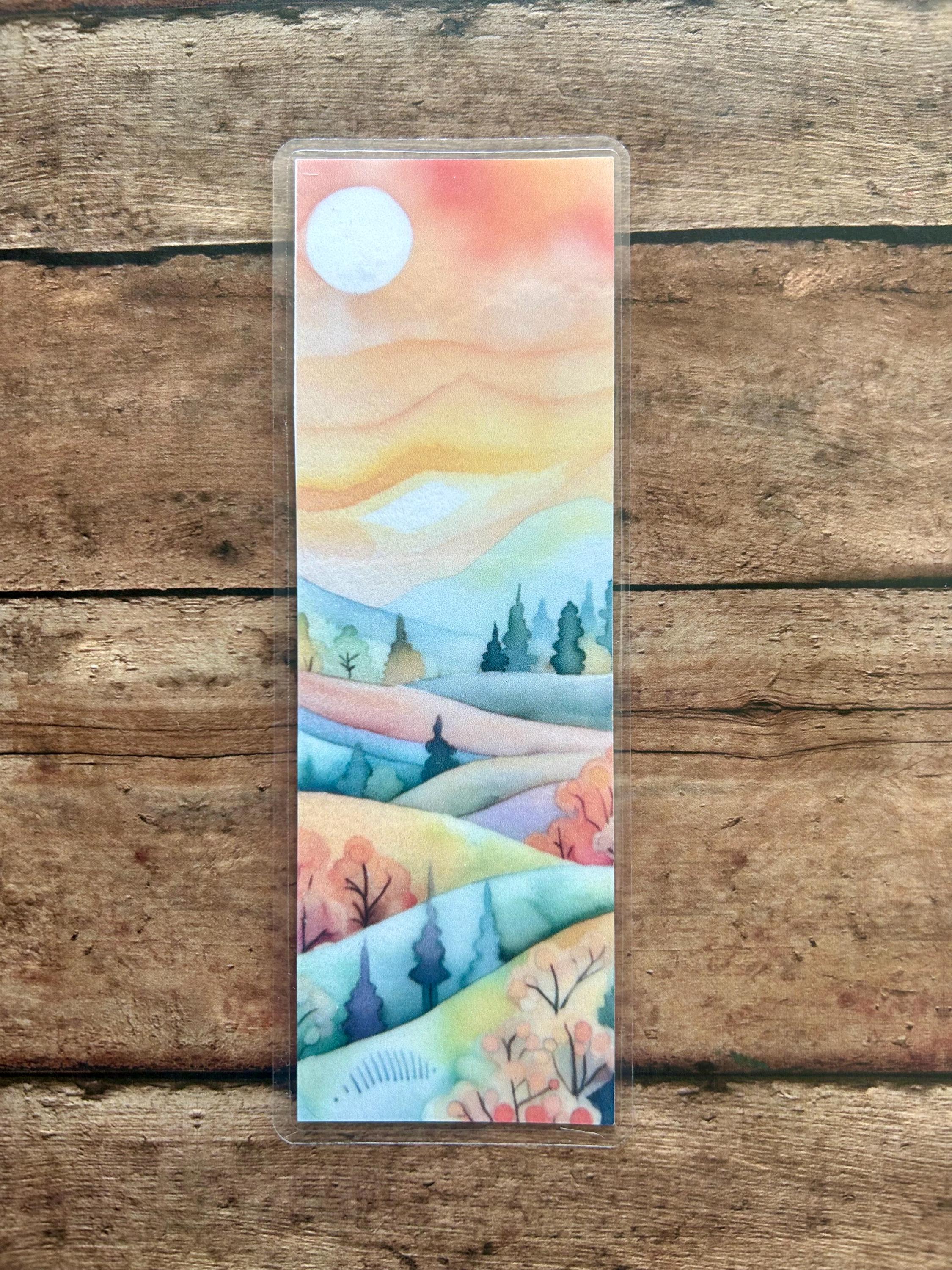 Cityscape Landscape Single Sided Laminated Bookmark - Book Lover Gift ...