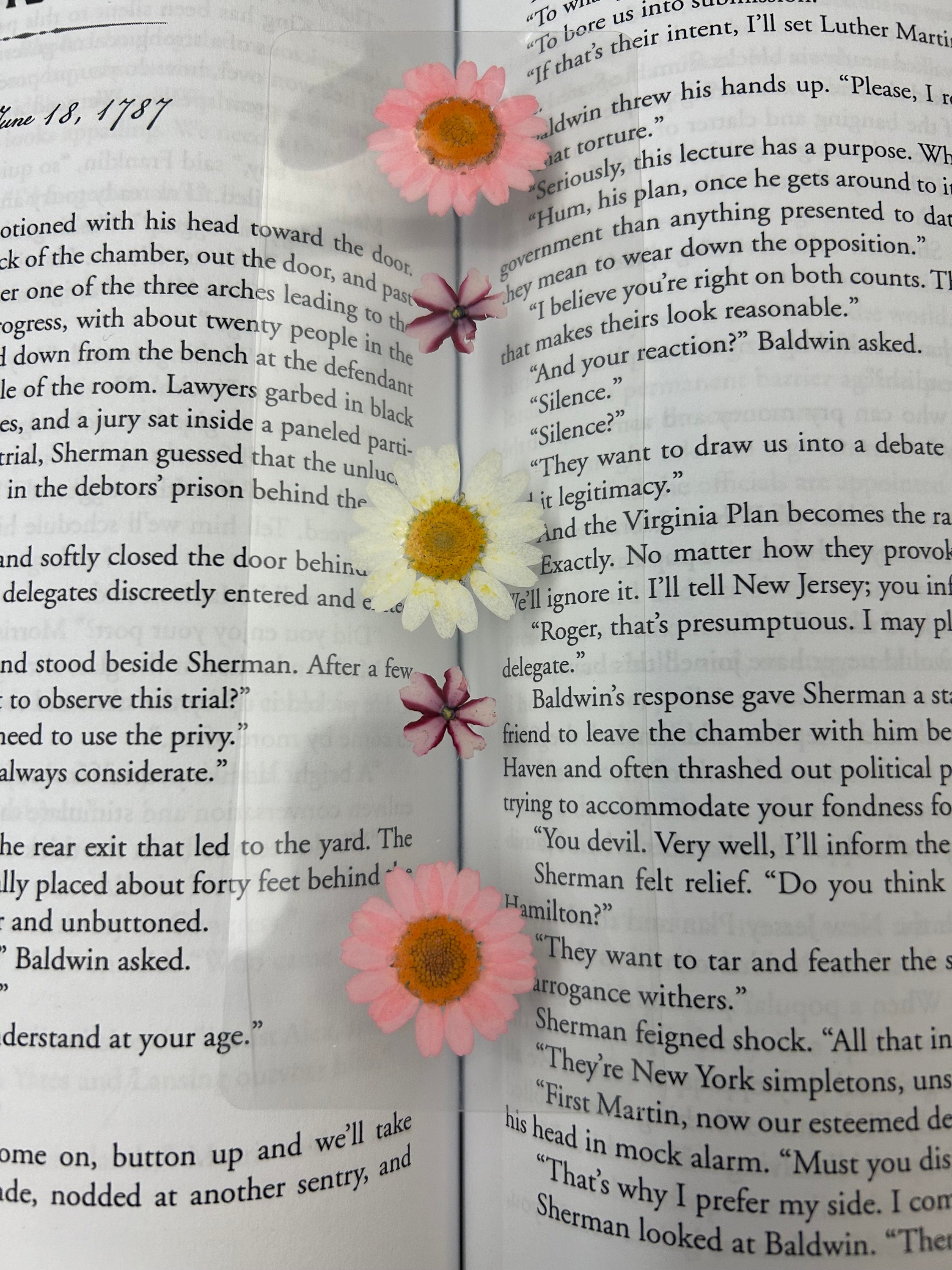 Handmade Pressed Floral Laminated Bookmarks - Real Flowers - Book Lover ...